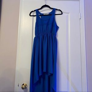 💕 • Royal Blue High-Low Dress